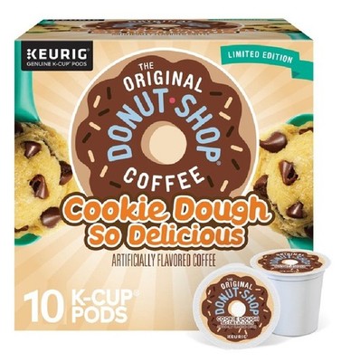 Donut Shop Coffee K-Cups COOKIE DOUGH SO DELICIOUS 10 Pods Beverage Keurig LIMIT