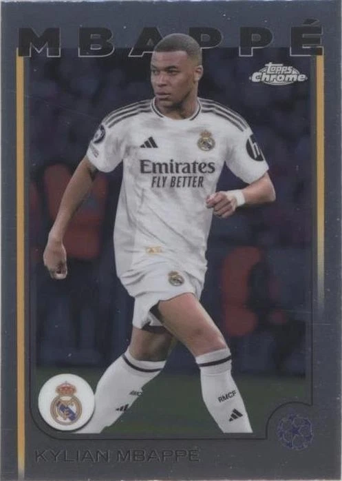 Topps Chrome Uefa Club Competitions 2024-25 Kylian Mbapp√© #1 for