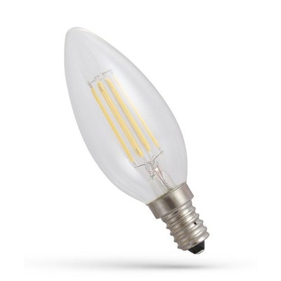 Spectrum LED Filament C35 Kerze 5,5W = 60W E14 klar 800lm warmweiß 2700K DIMMBAR