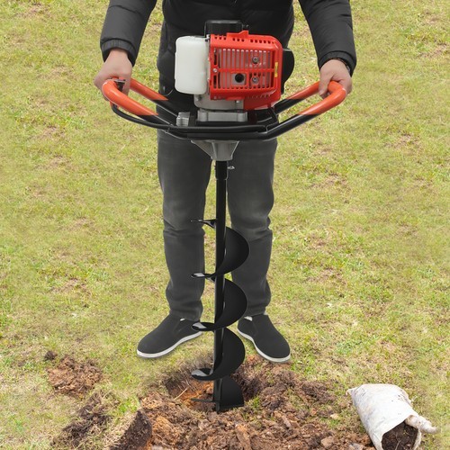 Kit Trapano Scavo Coclea Terra 2,3HP Scavatore Post Foro con 3 Punte - Foto 2 di 19