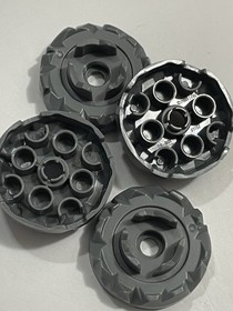 LEGO&reg; 87750 Turntable 4 x 4 Top (Atlantis Key Holder) Dark Bluish Gray