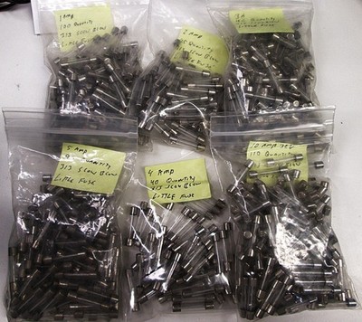LITTLEFUSE FUSES, GLASS TUBE, SOLD BY TWOS (2FOR$1) 1A,2A,3A,4A,5A,@250V 10A@32V