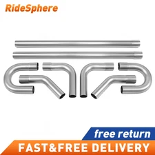 2” INCH Custom Exhaust Tubing Mandrel Bend Pipe Straight U-Bend 90° Kit 8 Pieces