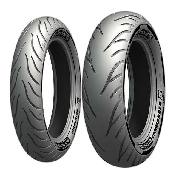 COPPIA GOMME MICHELIN COMMANDER 3 130/70-18 TOURING + 170/80-15 CRUISER - Immagine 19