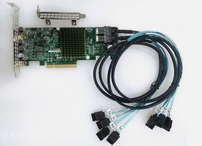 Supermicro LSI 9300-8i 12Gbps PCIe 3.0 HBA IT Mode w/ 2x SFF-8643 Cable