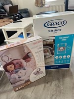 Brand New Graco Baby swing and Red Kite bouncer, never opened, 0-6 months