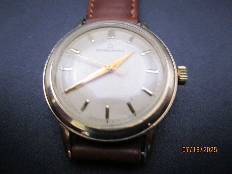 ETERNA MATIC 1950'S 14KT GOLD FILLED 17 JEWEL RUNNING