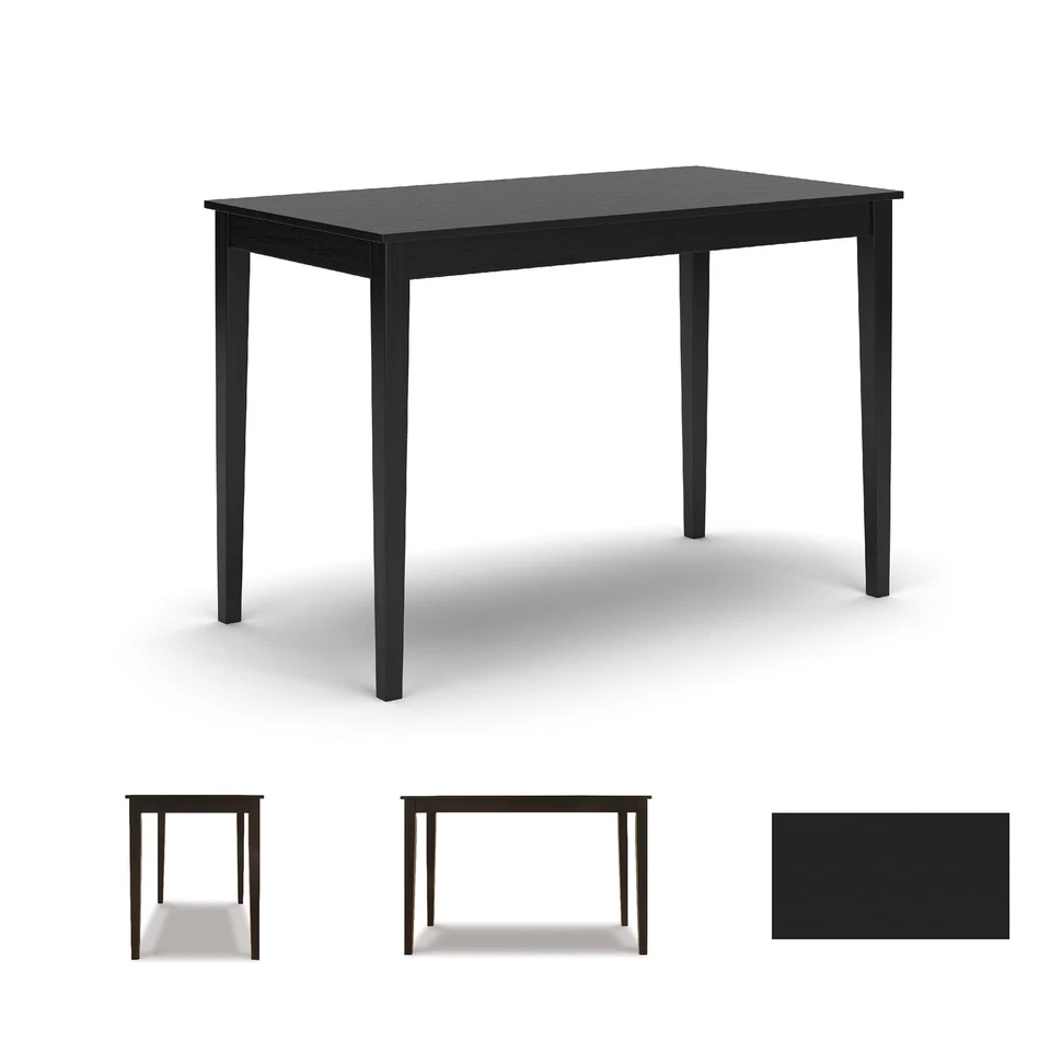 Kimonte Rectangular Dining Room Table, Black - Изображение 3 из 4