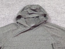 Vineyard Vines Shirt Mens Medium Gray Performance Hood Pullover Long Sleeve
