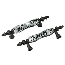 6 Pack Ceramic Drawer Pull Dresser Cabinet Pull Handle 6, 3" hole centers ...