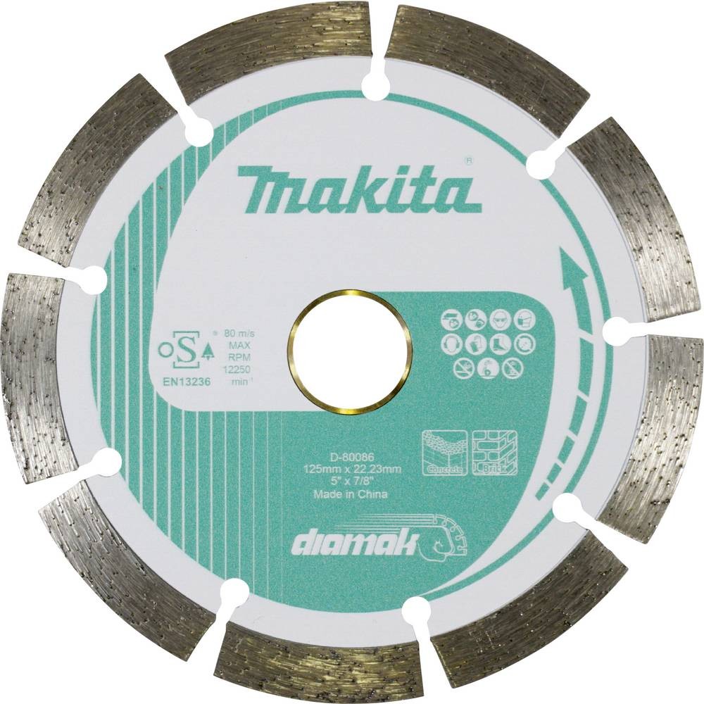 Disque diamant 125 Makita D-80086 pour ajuster les dalles de terrasse