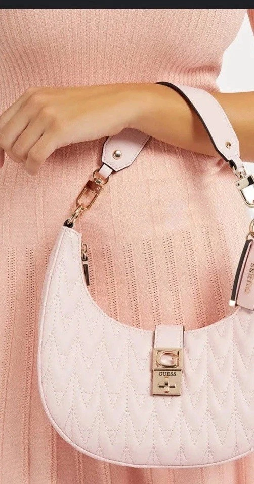 GUESS Damen Regilla Mini Handtasche Tasche Rosa ONE Size - Bild 4 von 4