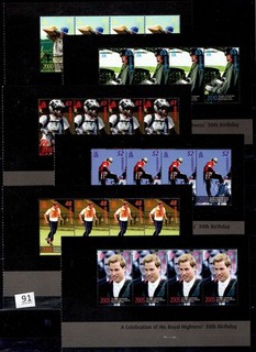 // GUERNSEY 6 S/S MNH ROYALTY SPORTS