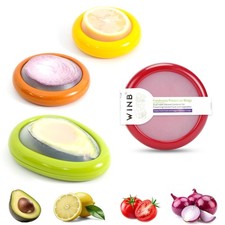 Winb Set Of 4 Reusable Fruit And - For Avocados Tomatoes Apples Garlic