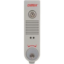 Detex Eax-500 Gray W-Cyl Exit Door Alarm, 9V Battery, Plastic, 100Db