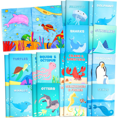 24-stück Ozean-Malbücher für Kinder, Großhandel Meerestiere Mini-Malbücher Aktiv