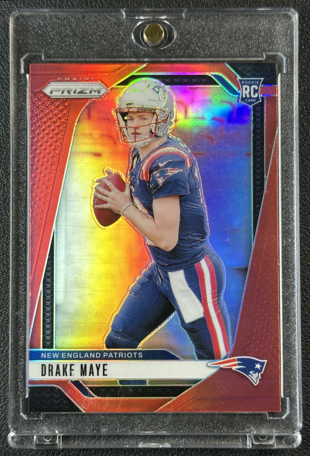 DRAKE MAYE 2024 PANINI PRIZM #329 ROOKIE RED RC PATRIOTS SP