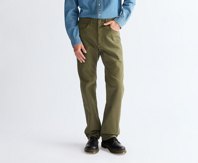Wrangler Peak Comfort Stretch Stoff Jeans Olive Night Khaki Dark Sapphire