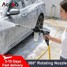 360 Grad Drehbare Hochdruck Wasserpistole Auto Wasch Set Neu