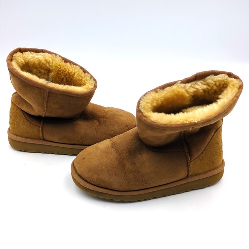 Ugg Australia Classic Short 5251 S/N Sz 3 Kids Girls Soft Light Brown Tan Boots - Picture 4 of 7