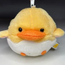 Vintage 1991 Piyo Piyo Plush Keychain 5” Mini Pouch Zipper Bag Tung Ling