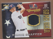 2013 USA Baseball Champions Game Gear Jerseys #55 Richie Shaffer Jersey BB