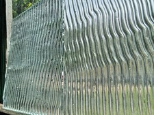 STAINED GLASS/HEAVY TEXTURED CLEAR - 2 BIG SHEETS VINTAGE - SHIPS FAST 