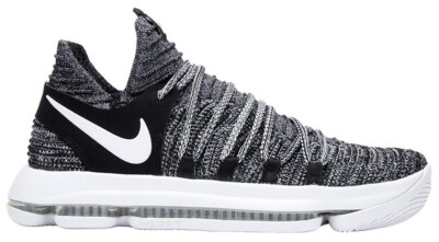 ??‎ NIKE ZOOM KD 10 Durant Oreo Flyknit X Nets Black Shoes 897815-008 Size 9.5 NIKE ZOOM KD 10 Durant Oreo Flyknit X Nets Black Shoes  main image 4