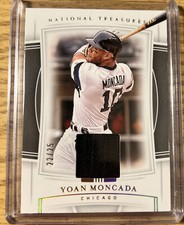 2020 National Treasures YOAN MONCADA Base Jersey Relic Holo Gold #25 22/25