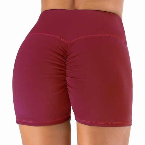 Women Yoga High Waist Shorts Push Up Sports Gym Workout Fitness Jogging Pants - Picture 25 of 91