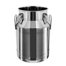 30L Milk Can 304 Stainless Steel Milk Jug Thick Handle with Sealed Lid Heavy 