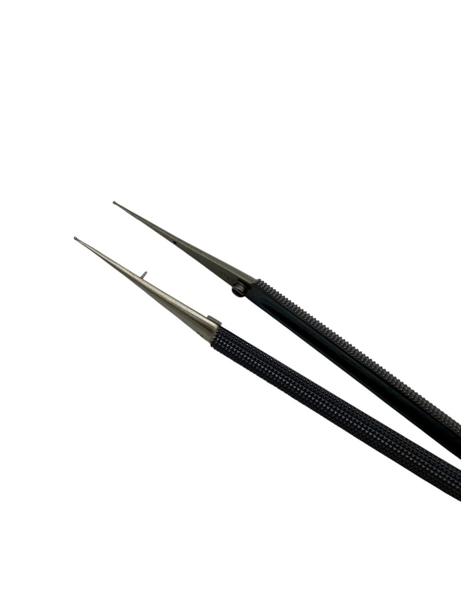 Scanlan 3003-922 Legacy Micro Forceps, 1mm DD Ring Tips, 8-1/4