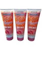 3 Pack Soap & Glory Peach Please Refreshing Body Wash, Peach Blossom 8.4oz Each