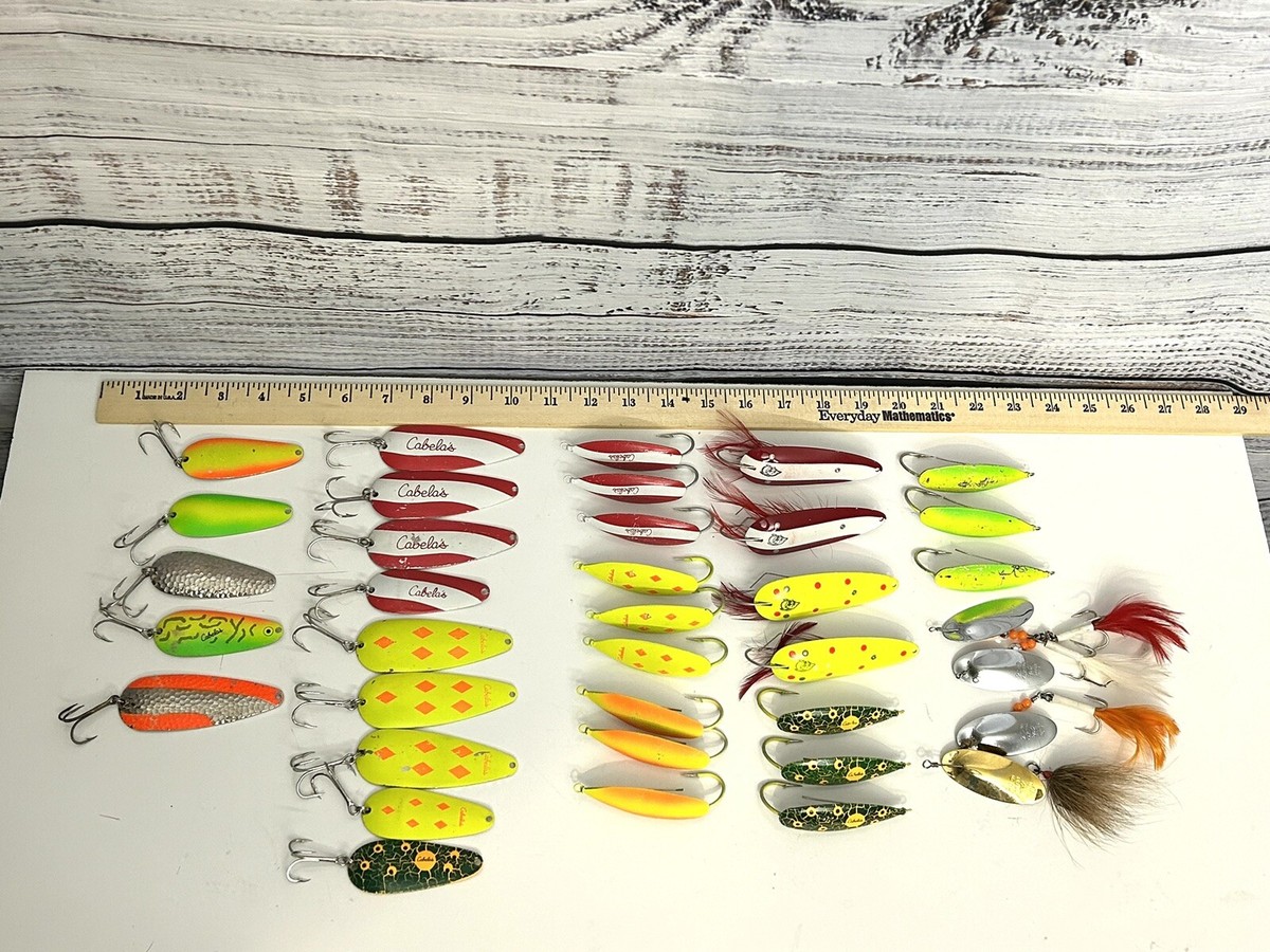 cabela fishing lure A Lot Of 37 Fishing Lures, Cabelas, Red Devil, Plus some new Steel Leaders