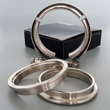 2.5 V-band Flange Clamp 2-12 Kit Stainless Steel Male Female Set 2.5 Inch