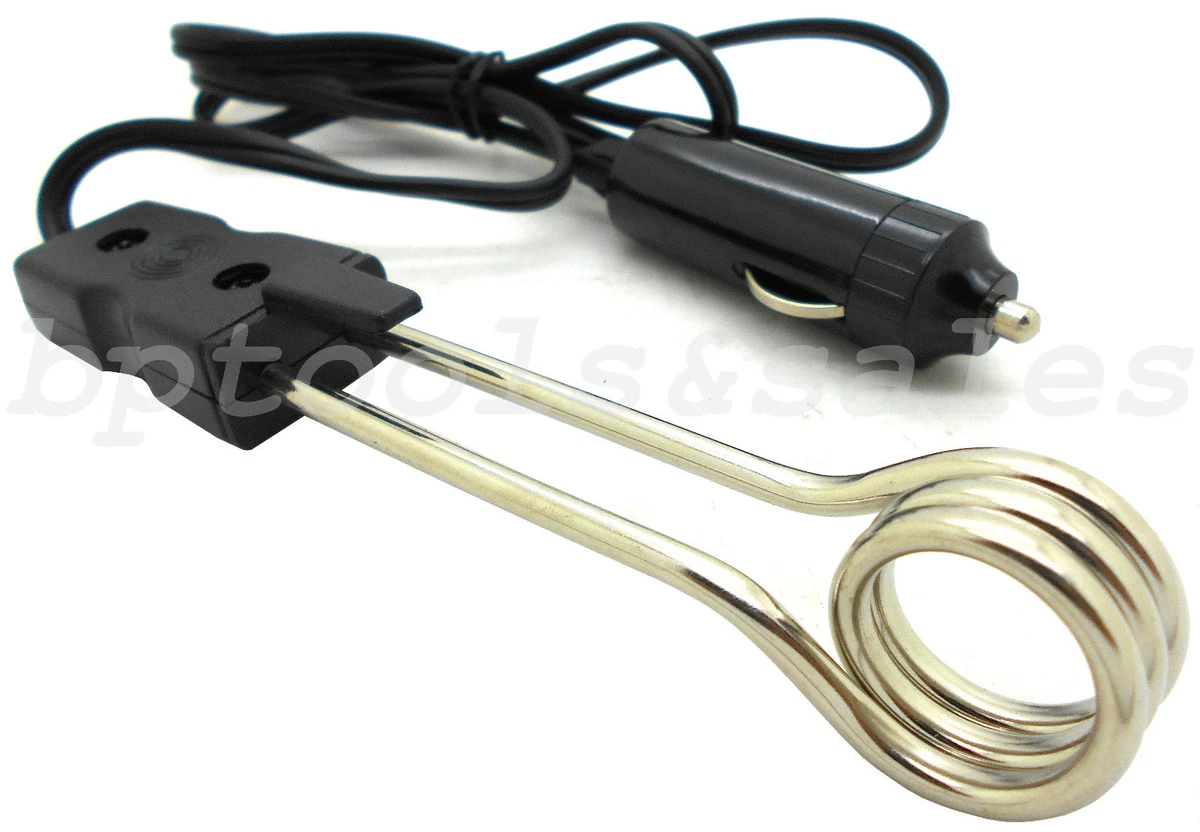 120W-12V Water Heater Portable Electric Immersion Element Coffee Boiler  Copper | eBay