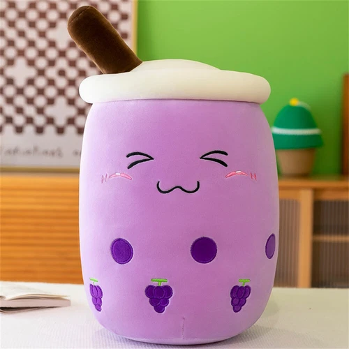 Bubble Tea Kuscheltier Plüschtier Boba Tee Kissen Plushie Plüsch Kissen Puppe DE - Bild 38 von 46