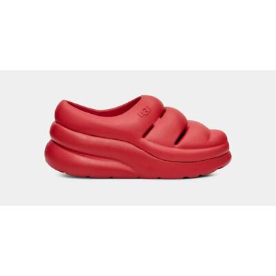UGG Sport Yeah Clog Slip On Slides Shoes Red 1132890 Women's Size