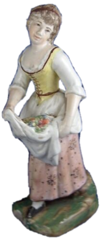 Early 19thC Staffordshire Pearlware Lady Figurine Figure Figur English England
