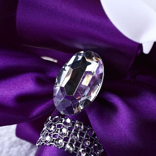 Cristal Rosas Perla Dama de honor Boda Ramo Nupcial Artificial Seda Flores - Imagen 12 de 16