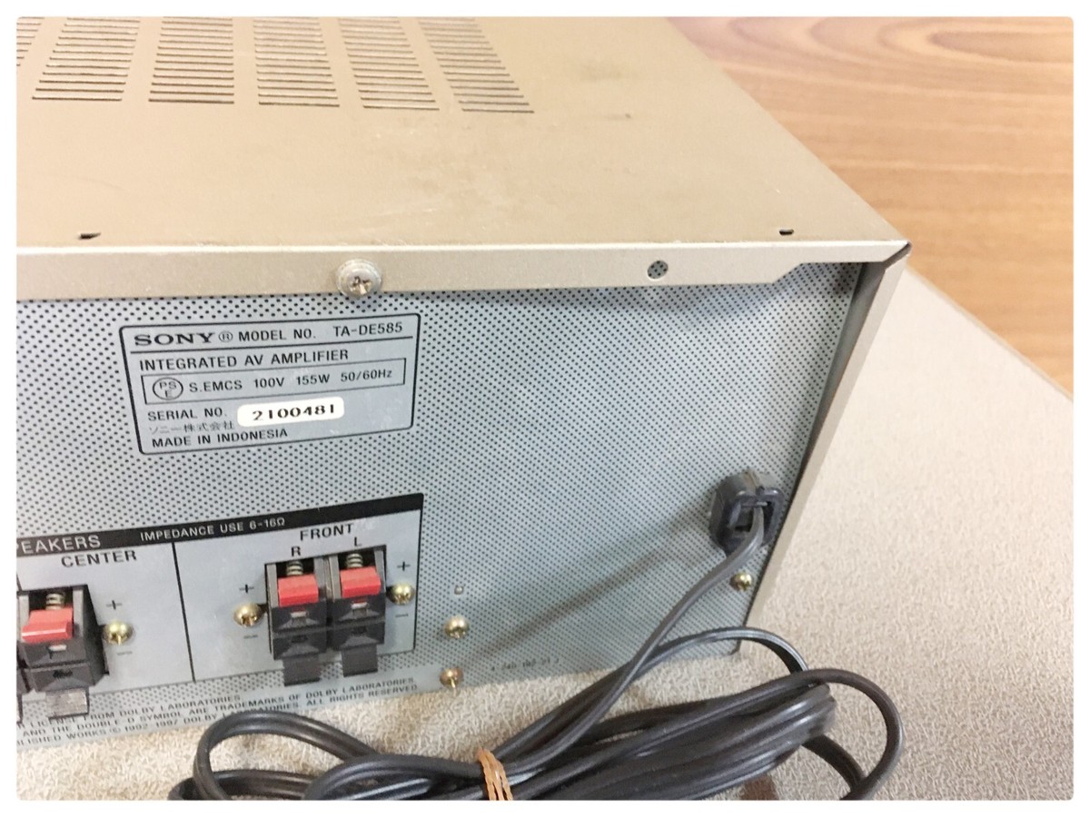 Sony TA-DE585 Amplifier junk From Japan | eBay