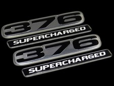 Vms 2 Chevy 376 Ci Supercharged Engine Small Block Aluminum Emblem Black Silver Vms 2 Chevy 376 Ci Supercharged Engine Small Block Aluminum Emblem Black Silver