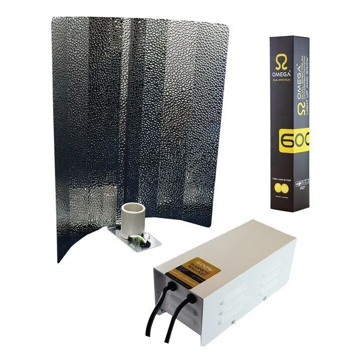 Omega Magnetic 600W HPS Grow Light Kit Hydroponics 250W 400W 600W Euro Reflector