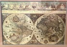 VTG Nova Totius Terrarum Orbis Tabula Framed Matted Map ~31” x ~25” — photo 4