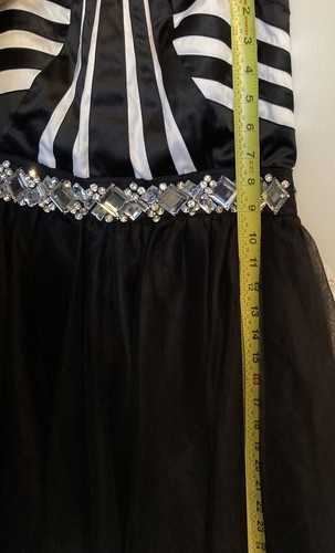 Love Reigns As U Wish NWT Dress Jrs 5 Y2K Black & White Formal Prom Party Short - Picture 8 of 9