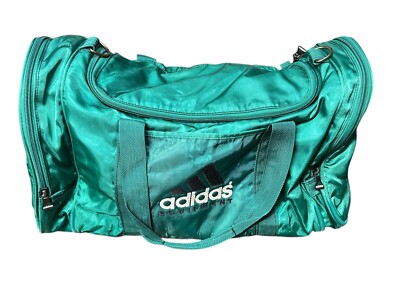 Adidas Equipment Vintage 90s Sports Duffle Gym Bag Green- UAB