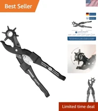 Leather Hole Punch - Made in Germany - Handheld Professional Tool for Leather...