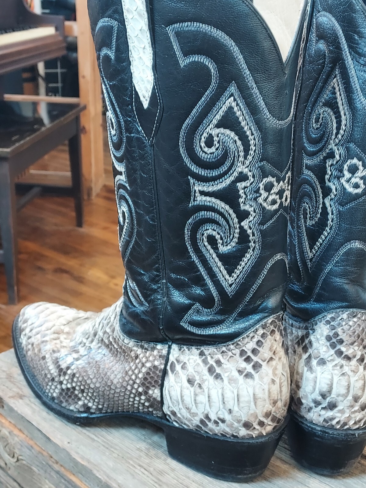 Genuine Python Cowboy Boots - image 13