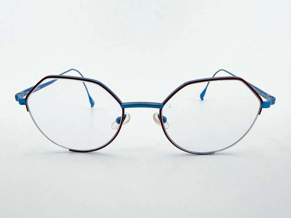 JF Rey 2975 Eyeglasses FRAMES 9025 Blue 51[]19-145 Orange France K048 - Image 2 of 4