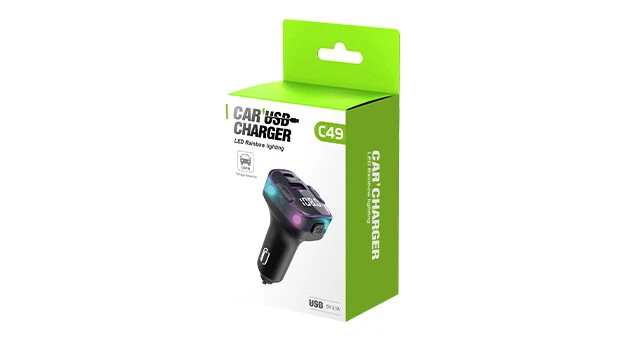 Car Bluetooth Transmitter Hands-Free Purple Lighting USB Type C MP3 WAV - Image 4 of 4